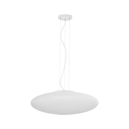 Lampa Sufitowa Wisząca GALA Szklany Klosz Biała Nowoczesna 4xE27 913 TK Lighting