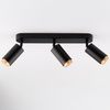 Lampa Sufitowa Reflektor LED 3x GU10 Tuba Spot ELIGIS Czarny LUMILED