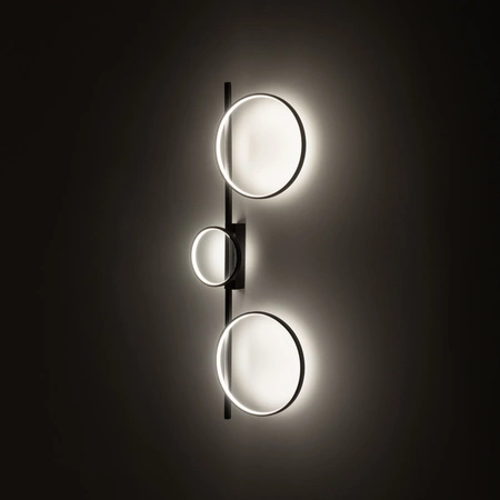 Lampa Sufitowa LED 33W 1100lm 3000K Ciepła Czarna Nowoczesna CIRCOLO LED 10816 Nowodvorski