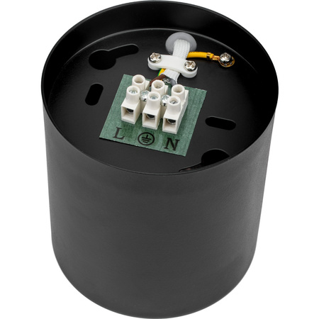 Oprawa Natynkowa HALOGENOWA Aluminiowa Czarna SPOT TUBA 10cm do LED GU10 Bellalux