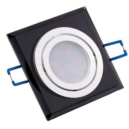 Oprawa Halogenowa Podtynkowa Lampa Sufitowa Szklana Kwadratowa Ruchoma GU10 ARIAN LUMILED