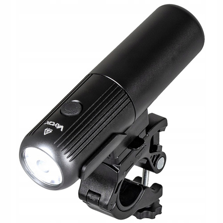 Latarka Lampka Przednia Rowerowa LED USB-C Uchwyt 5 Trybów 450lm IPX6 VAYOX