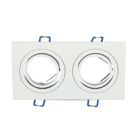 Oprawa Sufitowa Podtynkowa 2xGU10 Kwadratowa Biała VT-783 V-TAC