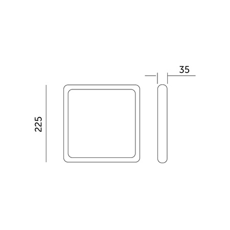 Plafon LED Sufitowy Natynkowy 24W 2400lm 4000K Neutralny 120° Biały IP40 IK03 Sigaro Kobi