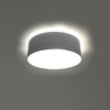 Lampa Sufitowa Plafon E27 Okrągła Szara Minimalistyczna Arena Sollux