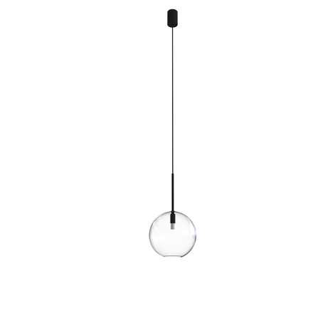 Lampa Sufitowa Wisząca E27 Czarna Nowoczesna SPHERE M 7848 Nowodvorski