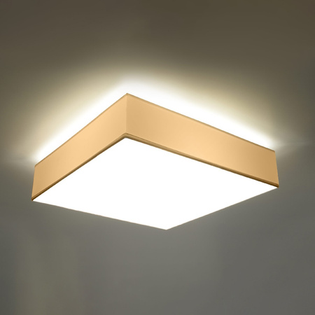 Lampa Sufitowa Plafon 3x E27 Kwadratowa Biała Minimalistyczna Horus Sollux
