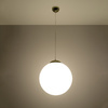 Lampa Sufitowa Wisząca Zwis Kula E27 Kulista Biała Złota Minimalistyczna Ugo Sollux