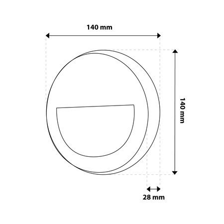 Lampa Ogrodowa Zewnętrzna Schodowa Kinkiet Elewacyjny CCT 3000-6500K LED 4W IP65 VIREO LUMILED