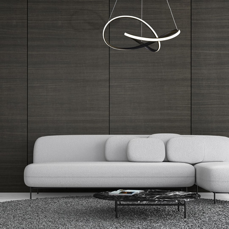 Lampa Wisząca Sufitowa CAPPIO Czarna 36W LED Milagro