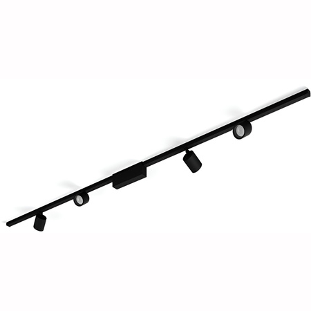 Zestaw Szyna Oświetleniowa Perifo Szynoprzewód 2m + 4x Reflektor LED 20,8W CCT RGB Philips HUE Bluetooth Czarny