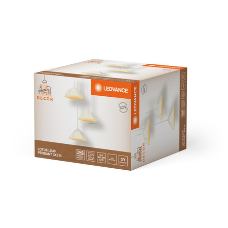 Lampa Sufitowa Wisząca Dekoracyjna E14 Biały Decor Ledvance