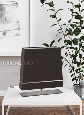 Lampa Stojąca Podłogowa VOLANS 1xE27 Brązowo-Srebrna Milagro