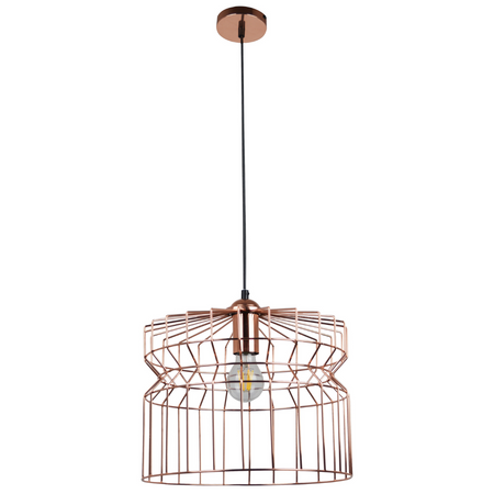 Lampa Sufitowa Wisząca Zwis Dekoracyjna E27 Złota Lagos Sanico Goldlux