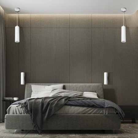 Lampa Sufitowa Wisząca Zwis GU10 Biała PARIS Sanico Goldlux