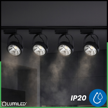 Reflektor Szynowy GU10 ES111 Czarny VICTUS Lampa do Szynoprzewodów Jednofazowych Lumiled