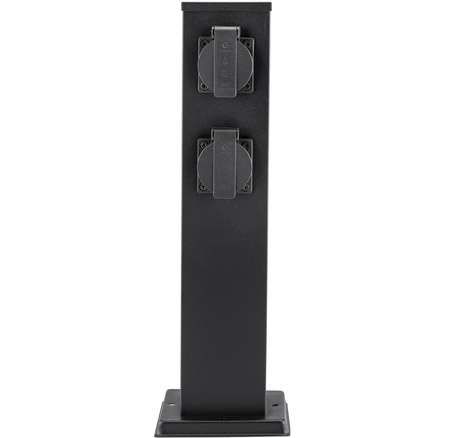 Słupek Ogrodowy Zewnętrzny Stojący 230V 40cm ONTARIO 4x Gniazdo Sieciowe