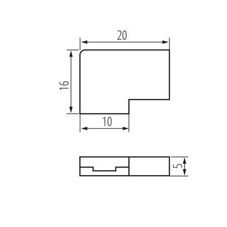 Łącznik do Taśmy LED Spinka Dwustronny 1.6cm 12-24V CON Kanlux 10szt.