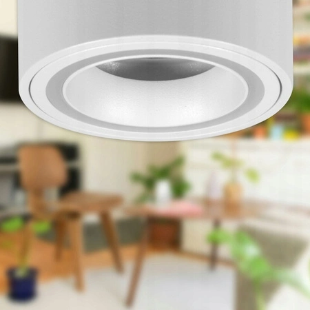 Oprawa Natynkowa Halogenowa Tuba Reflektor Spot GU10 Okrągła Biała Masterled