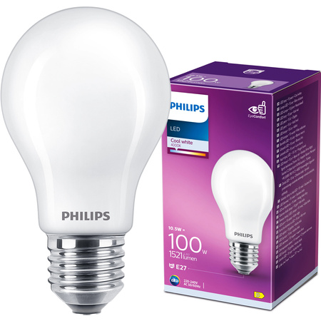 Żarówka LED E27 A60 10.5W = 100W 1521lm 4000K Neutralna FILAMENT LED Classic Philips