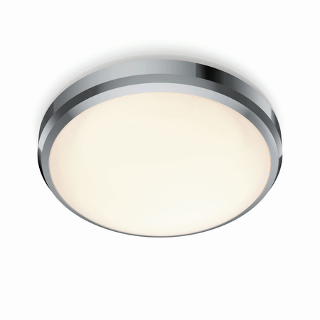 Lampa Sufitowa Plafon Łazienkowy LED 6W 600lm 2700K IP44 Chrom Doris Bathroom Philips