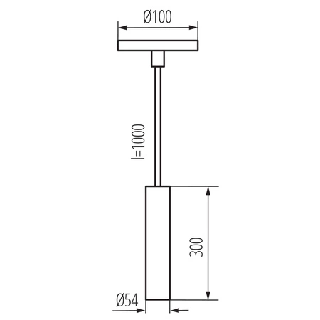 Lampa Sufitowa Wisząca LED Natynkowa Zwis Żyrandol GU10 Biała Phlox Kanlux