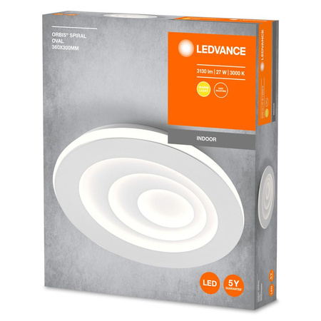 Lampa Sufitowa Plafon LED Oprawa Oświetleniowa 27W 36cm Ozdobna Okrągła Biała LEDVANCE