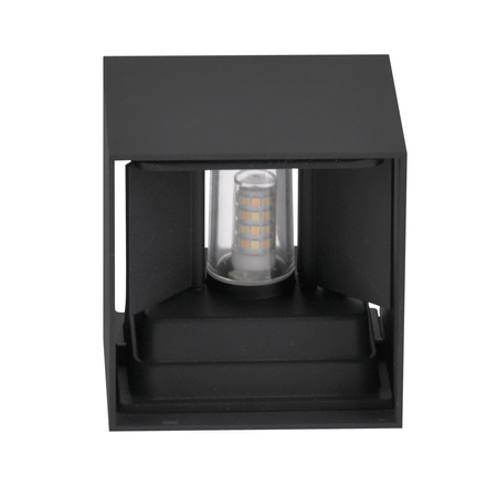 Kinkiet Elewacyjny LED Oprawa zewnętrzna Czarna G9 Góra/Dół z Regulowanym Kątem Świecenia KIOTO GOLDLUX (Polux)