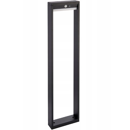 Lampa Solarna Ogrodowa LED Stojąca Ozdobna Słupek Czujnik Ruchu i Zmierzchu IP54 4000K