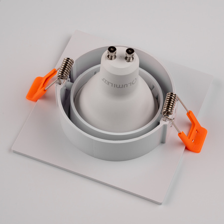 Oprawa Halogenowa Podtynkowa Ruchoma Kwadratowa Biała GU10 MR16 VENTUS Lumiled