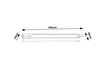 Lampka Podszafkowa Listwa Meblowa LED 4W 250lm 4000K Srebrny Industrialny Byron 1444 Rabalux