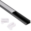 Profil Aluminiowy Osłona do Taśm Pasków LED Czarny 1m Sanico Goldlux
