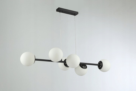 Lampa Sufitowa Oprawa Wisząca 6x E27 Czarna Bali Masterled