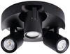 Oprawa lampa sufitowa LAURIN 3xGU10 czarna Kanlux