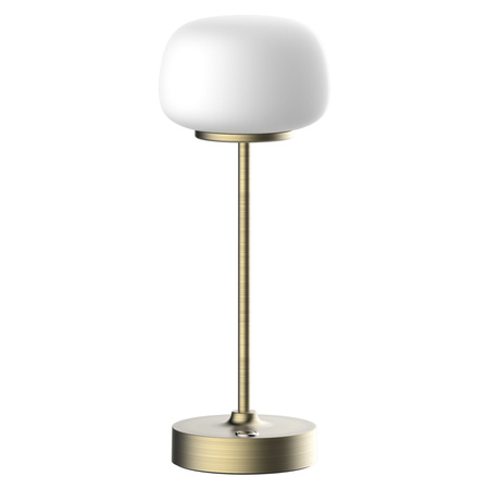 Lampka Stołowa LED Biurkowa Dekoracyjna 1.8W 150lm 2700K Ciepła Złota Rimini Sanico Goldlux