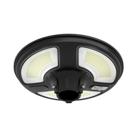 Lampa Oprawa Solarna Ogrodowa LED 10W 6500K IP65 Z czujnikiem ruchu i pilotem RF Okrągła Czarna VT-65W V-TAC