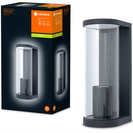 Lampa Ogrodowa Zewnętrzna Kinkiet Elewacyjny LED IP44 Szary Endura Ledvance