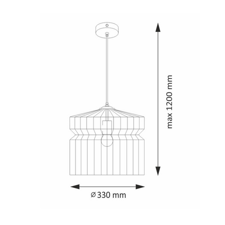 Lampa Sufitowa Wisząca Zwis Dekoracyjna E27 Złota Lagos Sanico Goldlux
