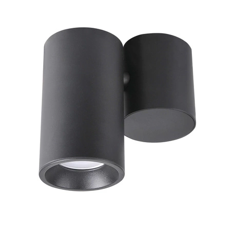 Oprawa Natynkowa Sufitowa HOBRO GU10 Tuba Spot Ruchoma Czarna GOLDLUX (Polux)