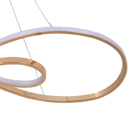 Lampa Sufitowa LED Wisząca Zwis 50W 7800lm 4000K Neutralna Złota Zumba Sanico Goldlux