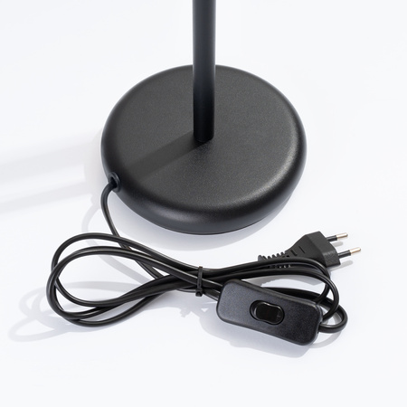 Lampa Biurkowa Stojąca Stołowa Nocna Szkolna 1x G9 Czarna Pastelo Ocean Green SL.1469 Sollux