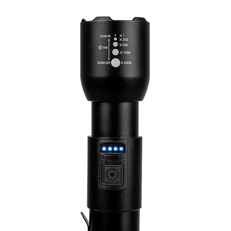 Latarka akumulatorowa LED Klasyczna 20W 800lm Lampka Ręczna Mocna ZOOM VA0180 VAYOX