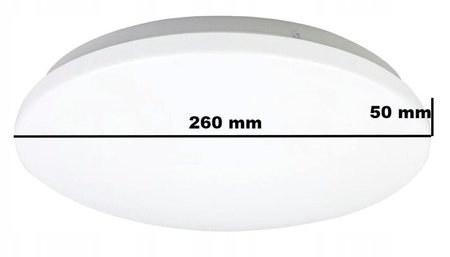 Plafon LED Lampa Sufitowa Ścienna Oprawa Okrągła 12W 840lm 4000K IP44