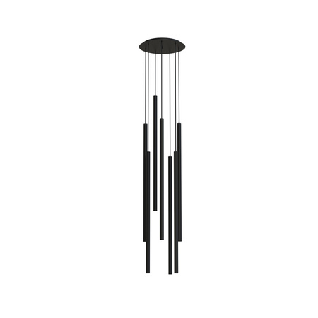 Lampa Sufitowa Wisząca 7x G9 Czarna LASER 1000 7667 Nowodvorski
