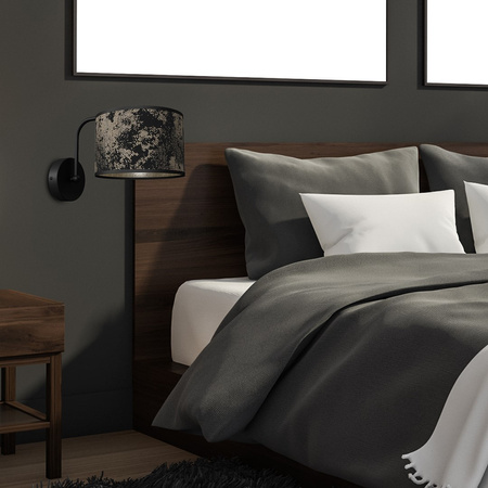 Lampa Ścienna Kinkiet SATINO Złota 1xE27 Milagro