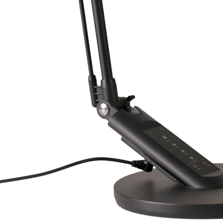 Lampka Biurkowa LED Stołowa 7W 400lm CCT 120° Czarna Ściemnialna Optimum Sanico Goldlux