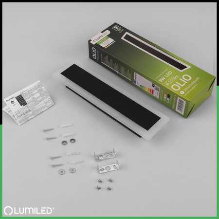 Lampa Ogrodowa LED Natynkowa OLIO Kinkiet Elewacyjny Ścienny 9W 4000K 30cm IP65 LUMILED