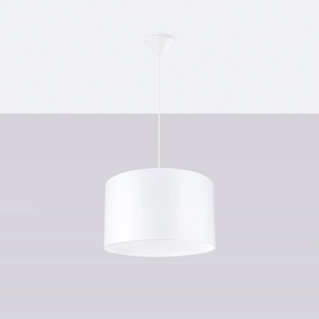 Lampa Sufitowa Wisząca Zwis E27 Żyrandol Owalna Biała Minimalistyczna Nova Sollux