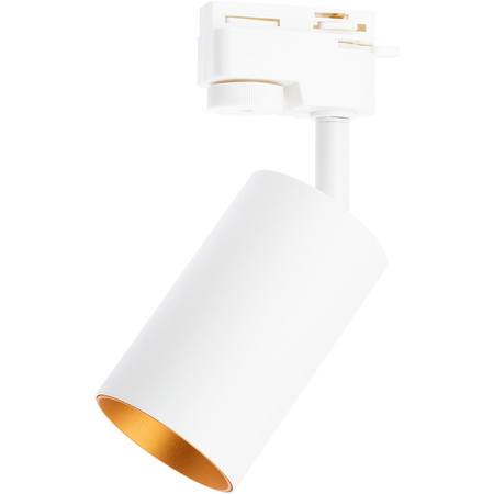 Zestaw Szyna Oświetleniowa Szynoprzewód 1m + 3x Reflektor Szynowy SAGI GU10 Biało Złoty LUMILED