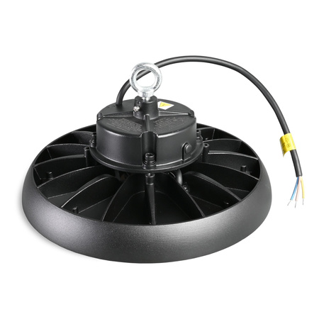 Lampa LED Oprawa Przemysłowa High Bay 150W 25000lm 5000K Neutralna 90° Czarna Wisząca IP65 Videx